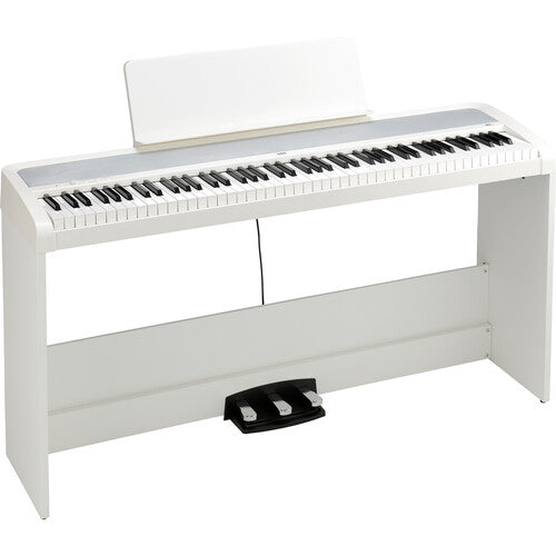 Korg B2+SP 88-Key Digital Piano with Stand and 3-Pedal System - White *0% INSTALLMENT*