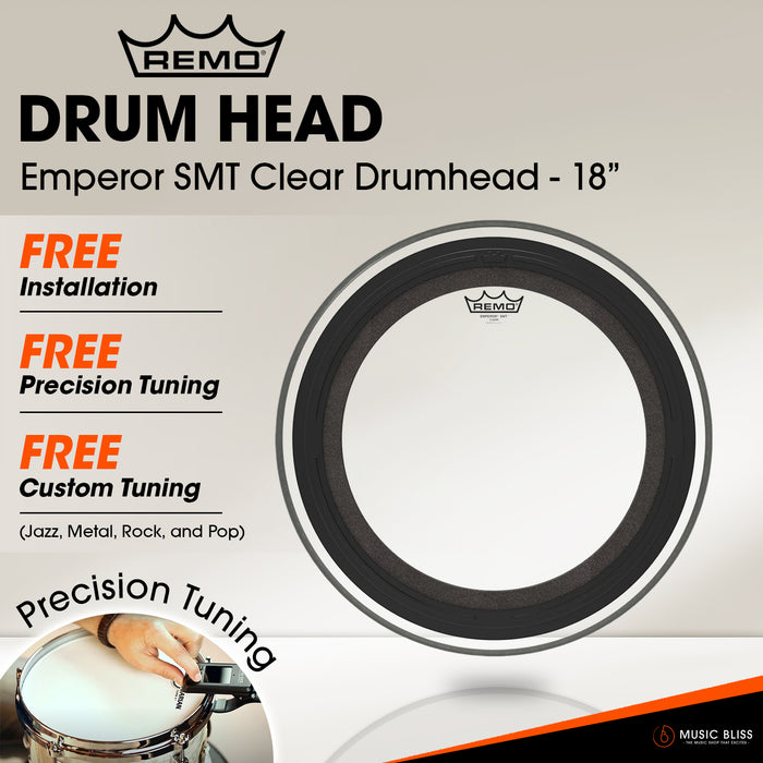 Remo Emperor SMT Clear Drumhead - 18"