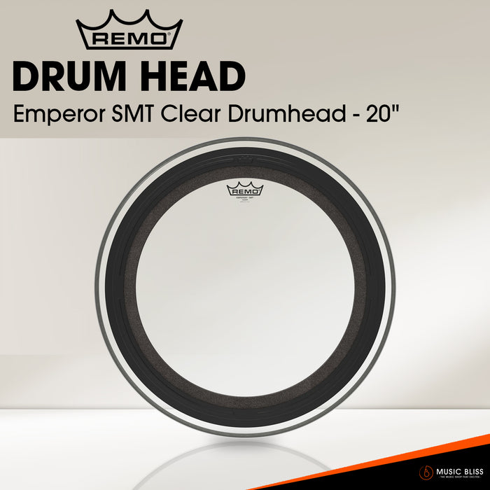 Remo Emperor SMT Clear Drumhead (Available in sizes 16"-22")