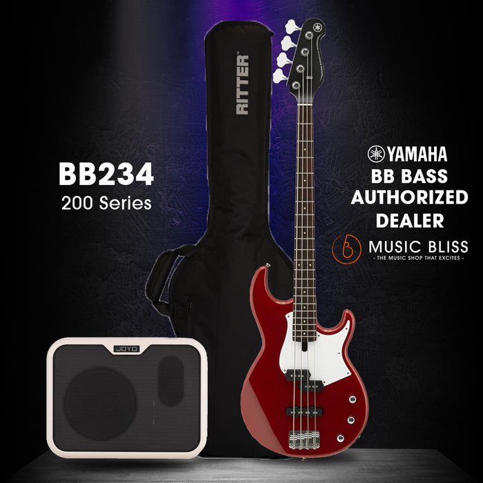Yamaha BB234 4-string Electric Bass Guitar - Rasberry Red