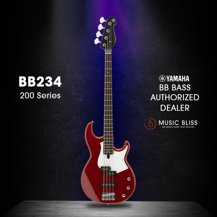 Yamaha BB234 4-string Electric Bass Guitar - Rasberry Red