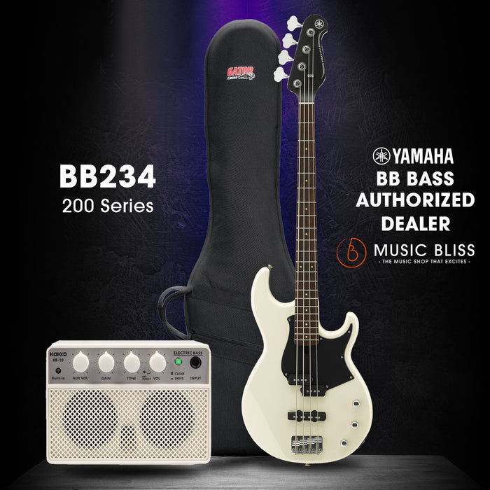 Yamaha BB234 4-string Electric Bass Guitar - Vintage White