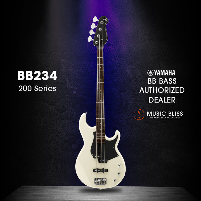 Yamaha BB234 4-string Electric Bass Guitar - Vintage White