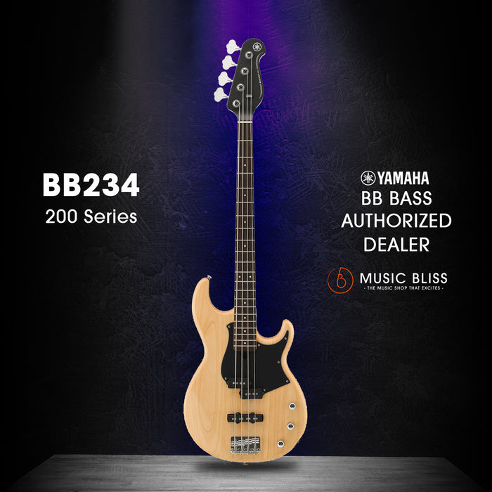 Yamaha BB234 4-string Electric Bass Guitar - Yellow Natural Satin