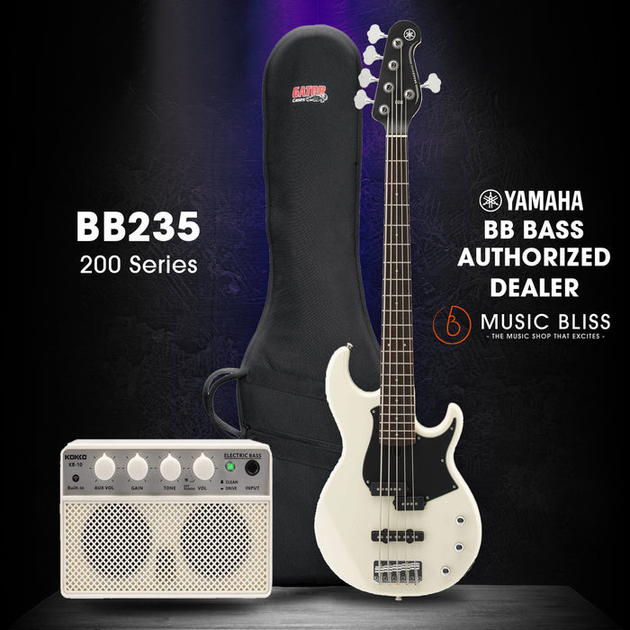 Yamaha BB235 5-string Electric Bass Guitar - Vintage White