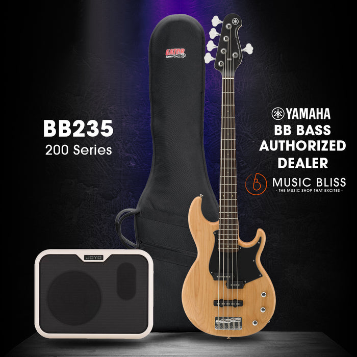 Yamaha BB235 5-string Electric Bass Guitar - Yellow Natural Satin