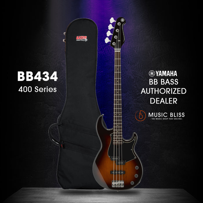 Yamaha BB434 4-string Electric Bass Guitar - Tobacco Brown Sunburst
