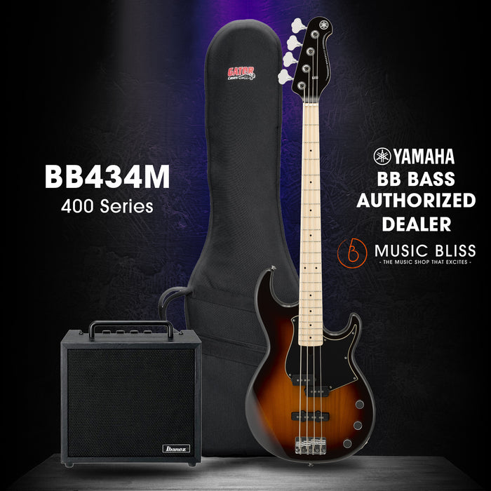 Yamaha BB434M 4-string Electric Bass Guitar - Tobacco Brown Sunburst