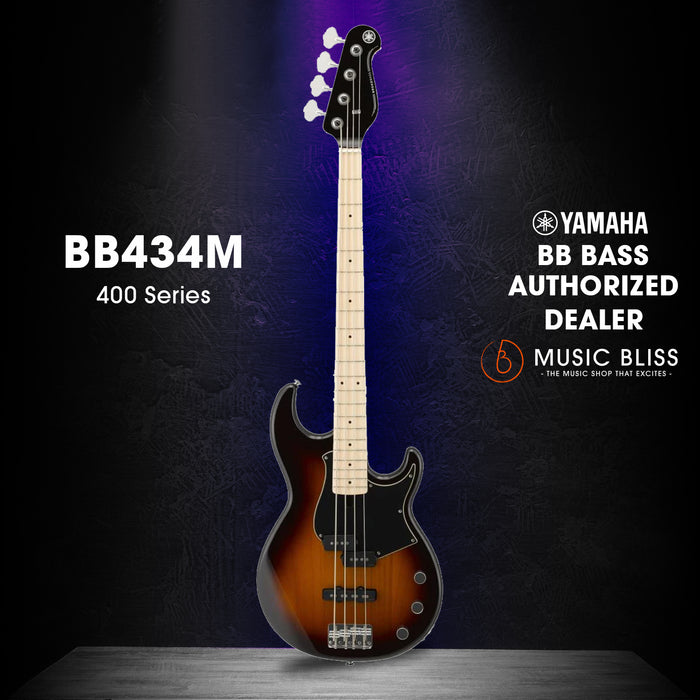 Bb434 Yamaha BB434M 4-string Electric Bass Guitar - Tobacco Brown Sunburst ...