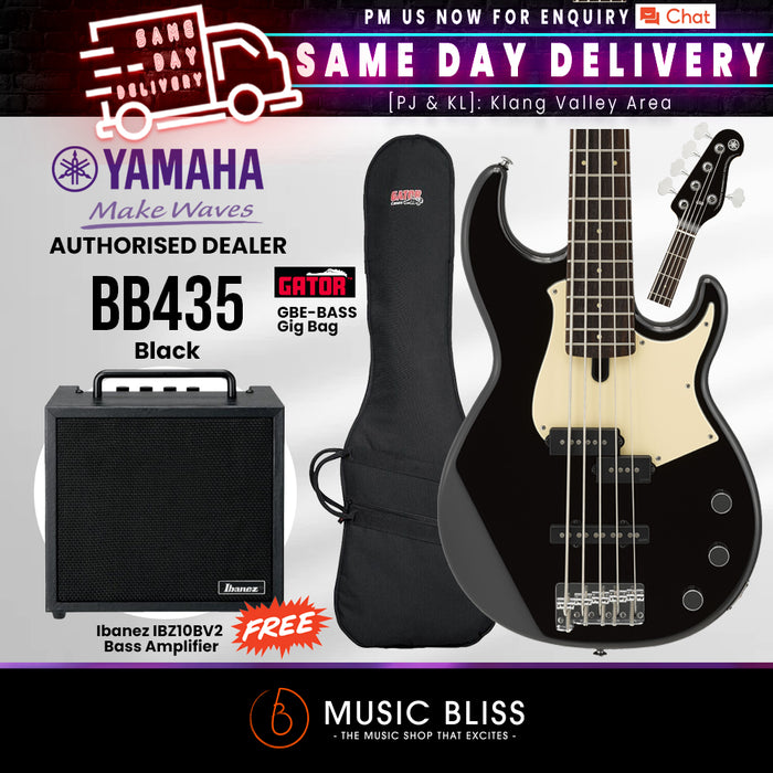 Yamaha BB435 5-string Electric Bass Guitar - Music Bliss Malaysia