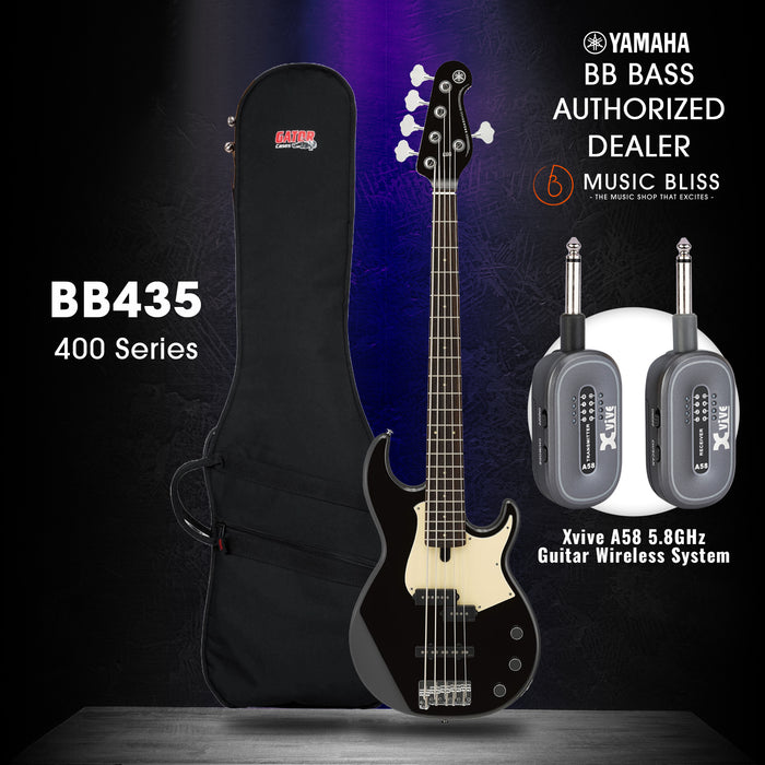 Yamaha BB435 5-string Electric Bass Guitar - Black