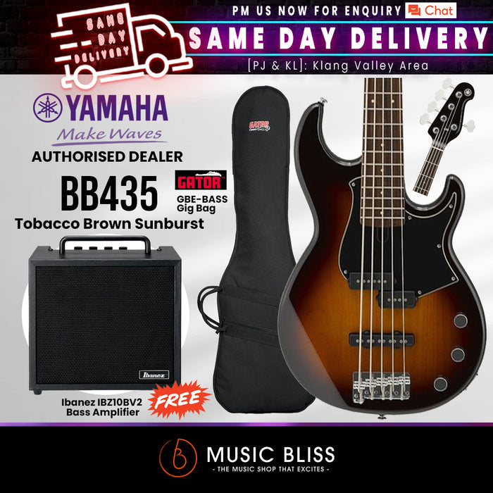 Yamaha BB435 5-string Electric Bass Guitar - Music Bliss Malaysia