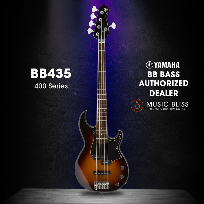 Yamaha BB435 5-string Electric Bass Guitar - Tobacco Brown Sunburst