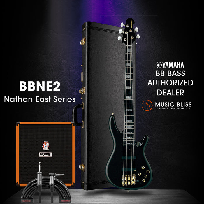 Yamaha BBNE2 5-string Nathan East Signature Model Electric Bass Guitar - Black