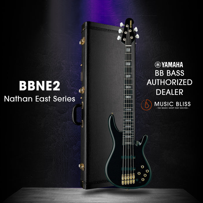Yamaha BBNE2 5-string Nathan East Signature Model Electric Bass Guitar - Black