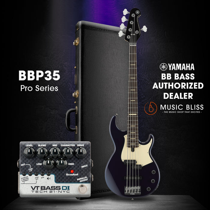 Yamaha BBP35 5-string Electric Bass Guitar - Midnight Blue