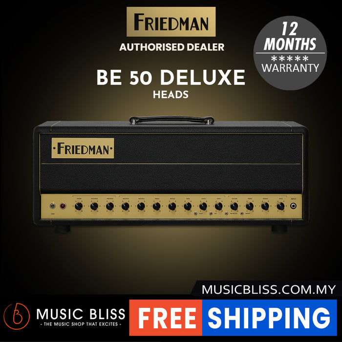 Friedman BE-50 Deluxe 3-channel 50-watt Tube Head