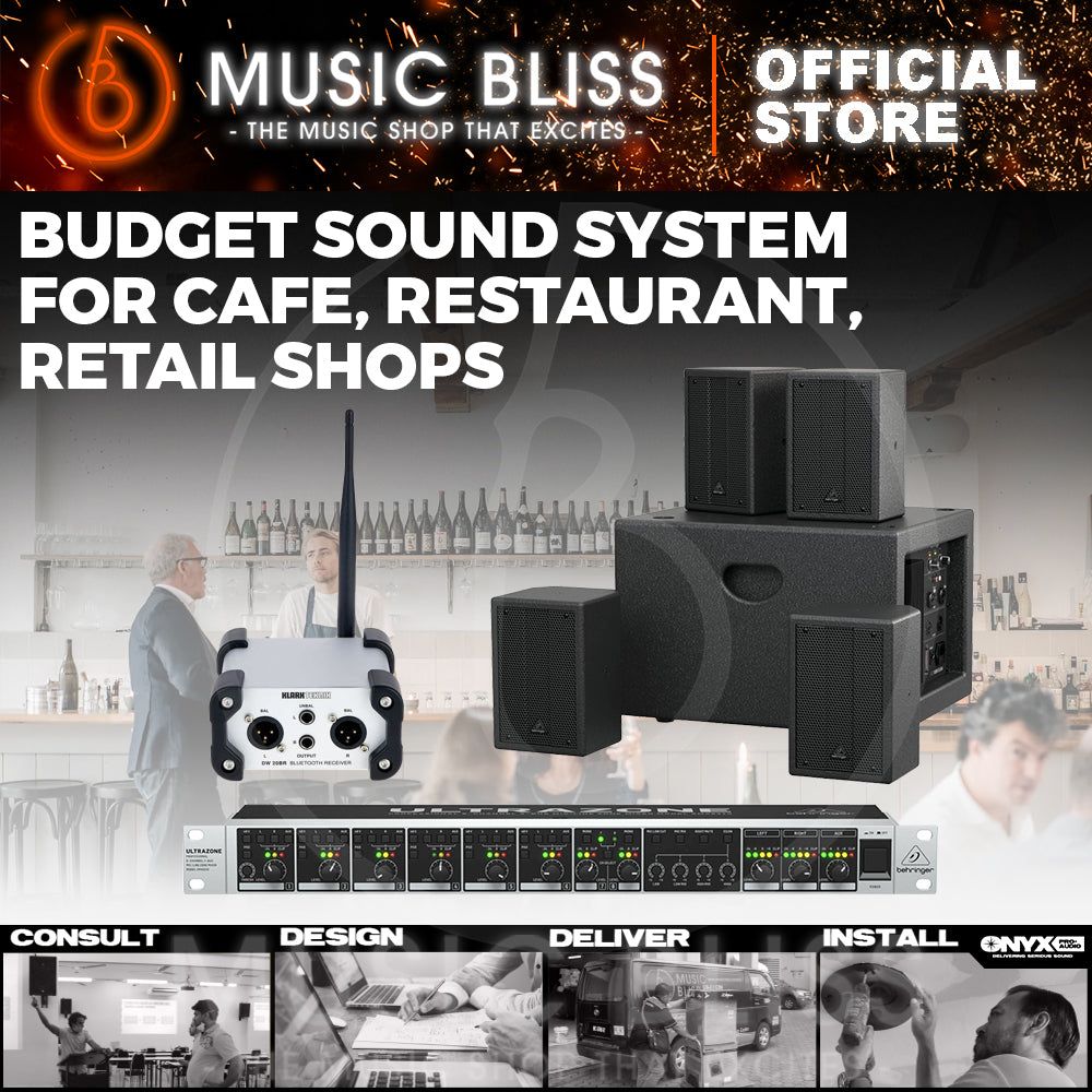 Sound System Package for Gym with Behringer SAT1004 Bundle and DW 20BT ...