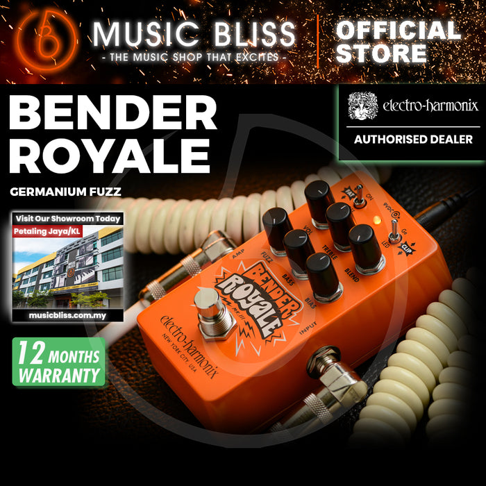 Electro Harmonix Bender Royale Germanium Fuzz Pedal - Orange