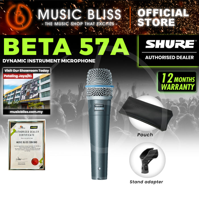 Shure BETA 57A Supercardioid Dynamic Instrument Microphone