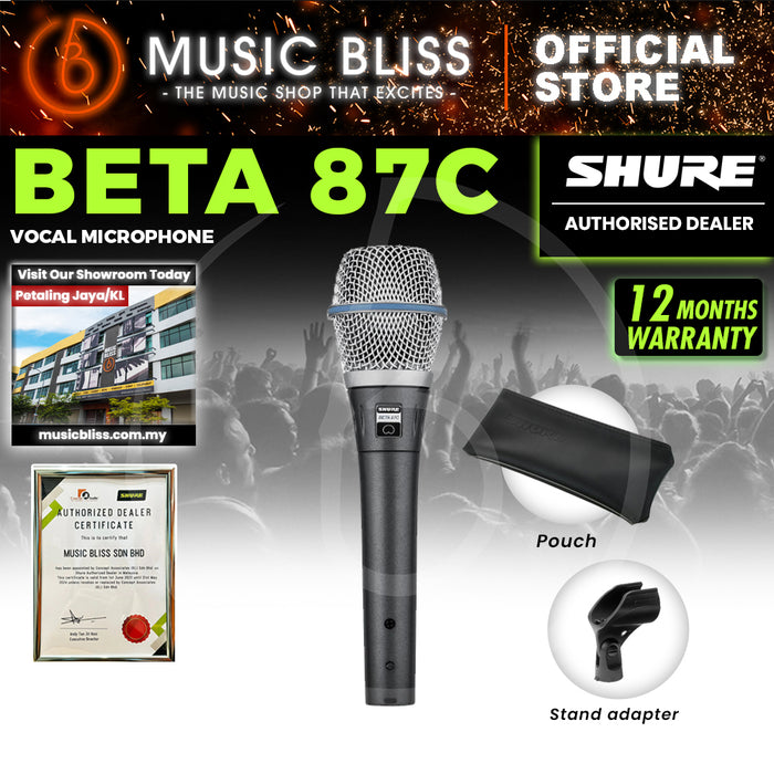 Shure Beta 87C Cardioid Condenser Handheld Vocal Microphone