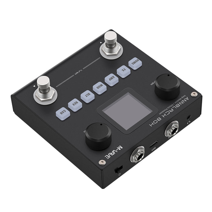 M-Vave Annblack Box Multi Effect for Guitar Bass with Built In Battery