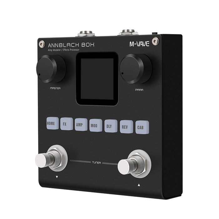 M-Vave Annblack Box Multi Effect for Guitar Bass with Built In Battery