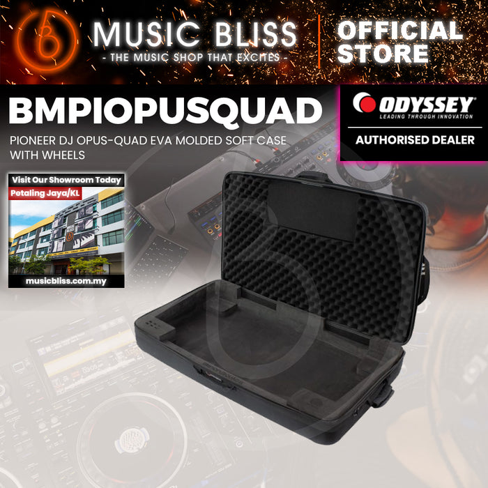 ODYSSEY BMPIOPUSQUAD EVA Molded Soft Case with Wheels for OPUS-QUAD