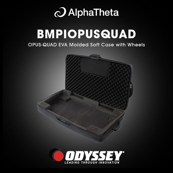 ODYSSEY BMPIOPUSQUAD EVA Molded Soft Case with Wheels for OPUS-QUAD