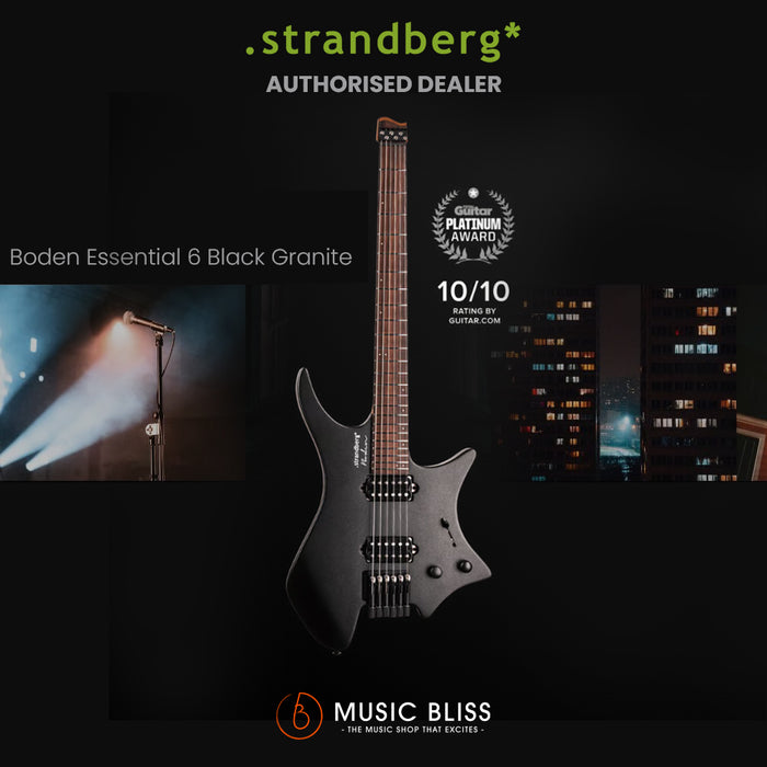 Strandberg Boden Essential 6 Electric Guitar - Black Granite