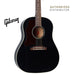 GIBSON 50S J-45 ORIGINAL LEFT-HANDED ACOUSTIC-ELECTRIC GUITAR - EBONY - Music Bliss Malaysia
