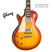 GIBSON 1958 LES PAUL STANDARD REISSUE VOS LEFT-HANDED ELECTRIC GUITAR - WASHED CHERRY SUNBURST - Music Bliss Malaysia