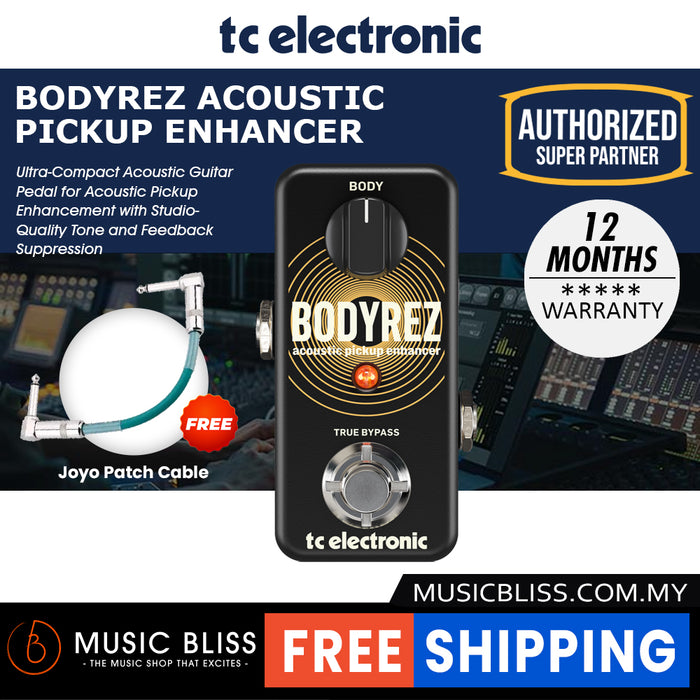 TC Electronic BodyRez Acoustic Pickup Enhancer Guitar Pedal - Music Bliss Malaysia