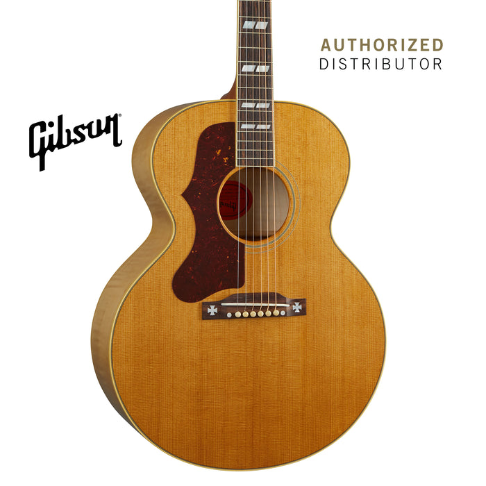 GIBSON 1952 J-185 LEFT-HANDED ACOUSTIC GUITAR - ANTIQUE NATURAL - Music Bliss Malaysia