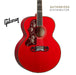 GIBSON ORIANTHI SJ-200 LEFT-HANDED ACOUSTIC-ELECTRIC GUITAR - CHERRY - Music Bliss Malaysia