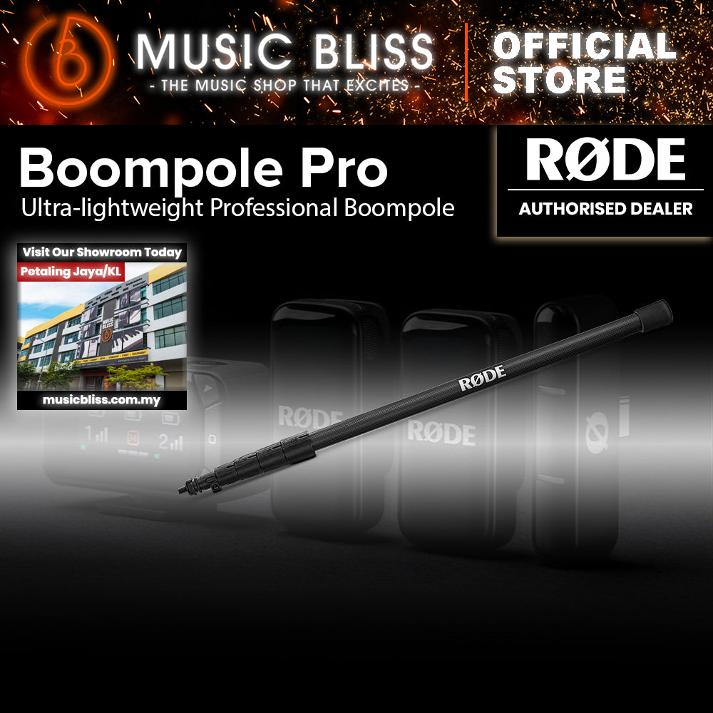 Rode Boompole Pro, Carbon Fiber Boom Pole (10') | Music Bliss Malaysia