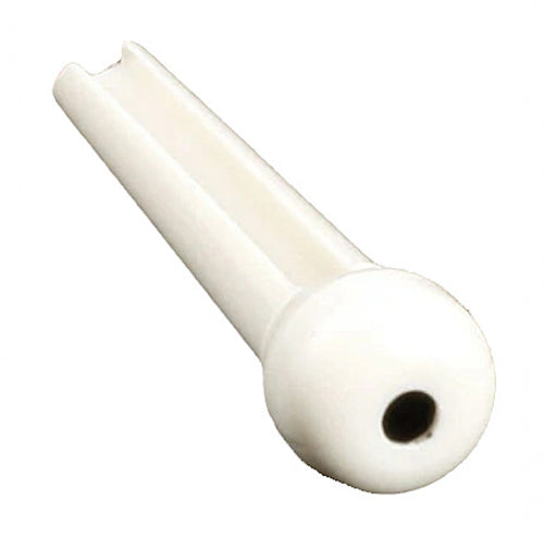 ALLPARTS BP-0678-025 White Plastic Dotted Bridge Pins - Single Unit