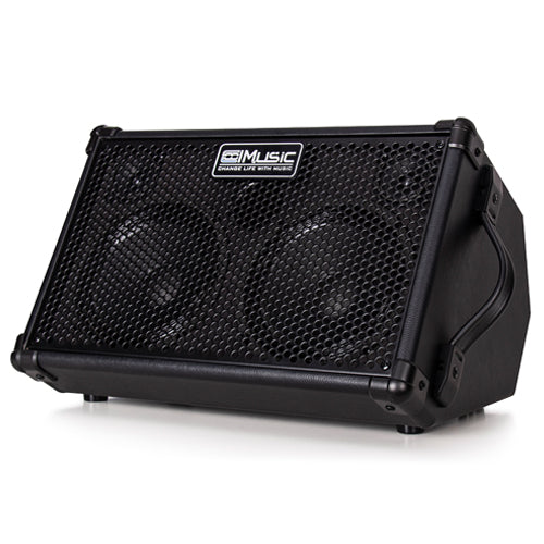 Cool Music BP-40D 80-Watt Battery Powered Acoustic Guitar Amplifier - Black