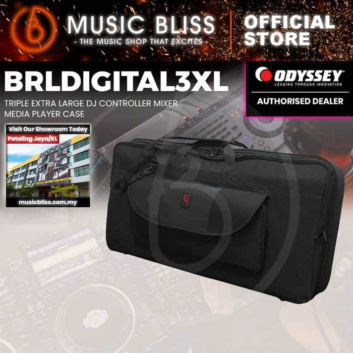 ODYSSEY BRLDIGITAL3XL Pioneer Triple Extra Large DJ Controller Mixer Media Player Case