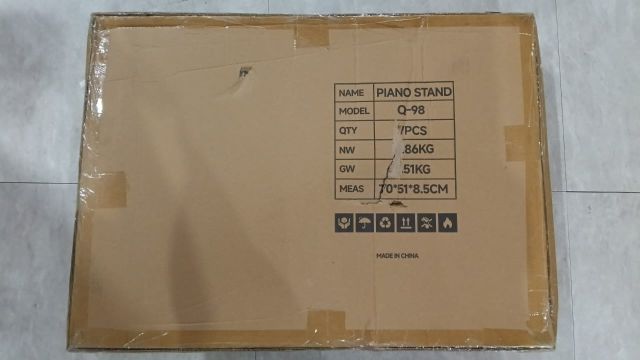 B STOCK (BS-189) Bullet Groove U-Shape Digital Piano Stand / Keyboard Stand