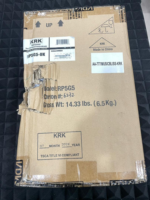 B STOCK (BS-254) KRK ROKIT 5 G5 5" Powered Studio Monitor - Pair (RP5G5)