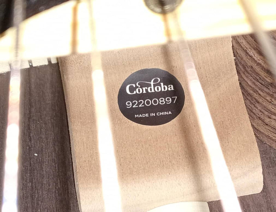 B STOCK (BS-377) Cordoba GK Studio Negra Acoustic-Electric Nylon String Flamenco Guitar