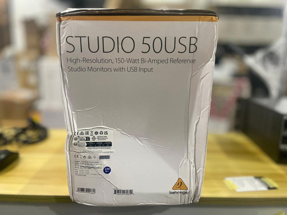 B STOCK (BS-388) Behringer STUDIO 50USB 5" Powered Studio Monitors with USB (STUDIO50USB / STUDIO-50USB)