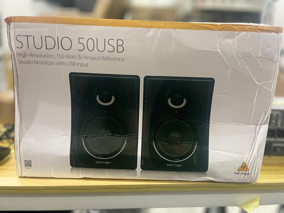B STOCK (BS-388) Behringer STUDIO 50USB 5" Powered Studio Monitors with USB (STUDIO50USB / STUDIO-50USB)