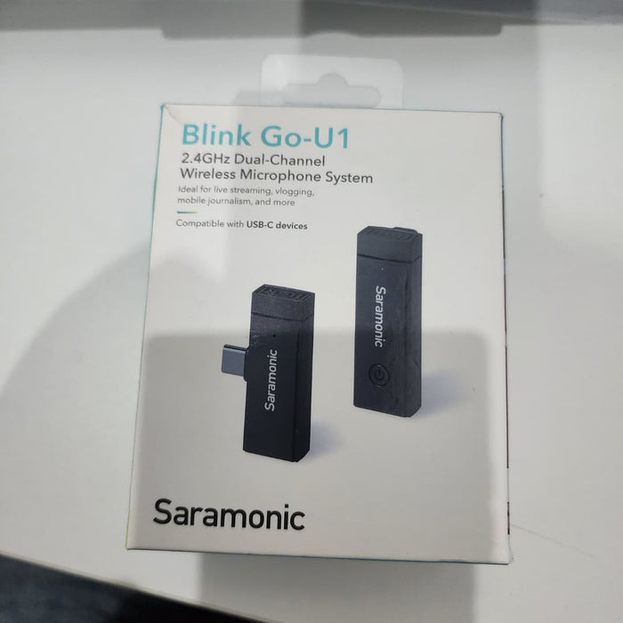 B STOCK (BS-417) Saramonic Blink Go-U1 Kit Dual-Channel Wireless Microphone System