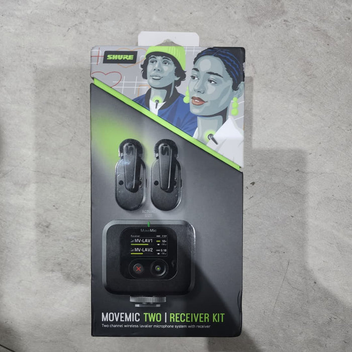 B STOCK (BS-447) Shure MoveMic Two Wireless Lavalier Microphone Receiver Kit