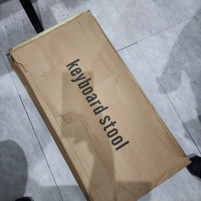 B STOCK (BS-454) Bullet Groove Padded Universal X-Style Black Piano Bench, Black X Style Keyboard Bench, Budget Keyboard/ Piano Chair, Best X Style Piano Bench with comfortable Padding