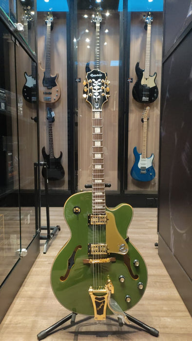 B STOCK (BS-460) Epiphone Emperor Swingster Hollowbody Electric Guitar - Forest Green Metallic