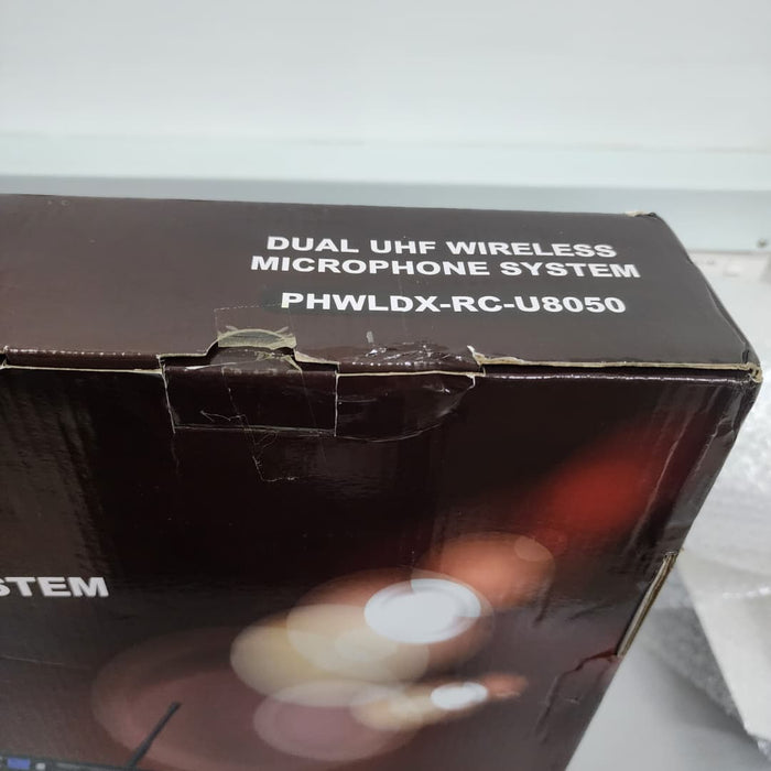 B STOCK (BS-494) Dynamax RC-U8050 Dual UHF Wireless Microphone