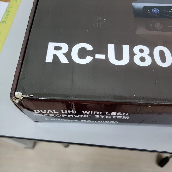 B STOCK (BS-494) Dynamax RC-U8050 Dual UHF Wireless Microphone